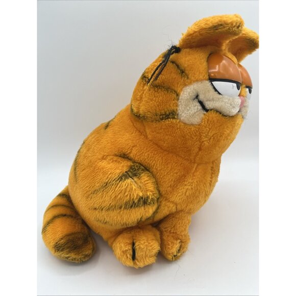 Vintage Garfield Cat Sitting Plush Stuffed Animal Dakin Large 12" H x 9" W - Picture 2 of 13